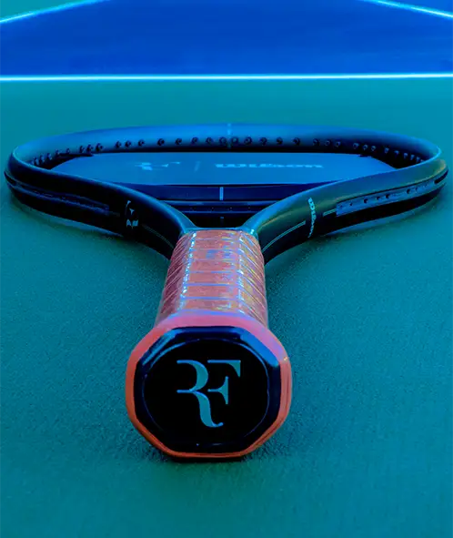Raqueta de tenis Wilson RF 01 en detalle