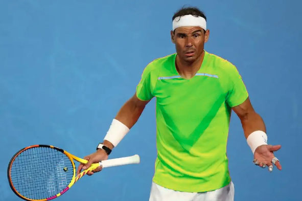 raqueta de tenis de Rafael Nadal