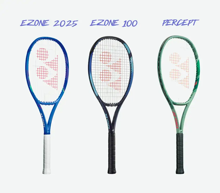 raquetas de tenis de la marca Yonex