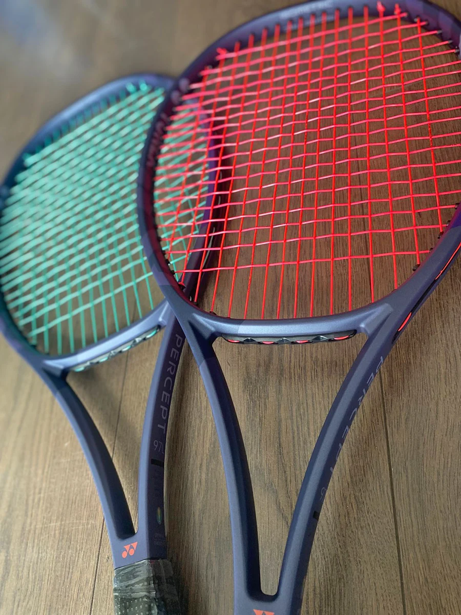 Raquetas Yonex Percept 97L encordadas con O Toro Spin y O Toro Tour 