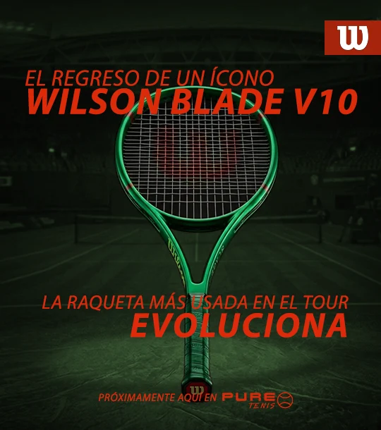 Raqueta de tenis Wilson Blade V10 2026 color Championship Green lanzamiento próximamente